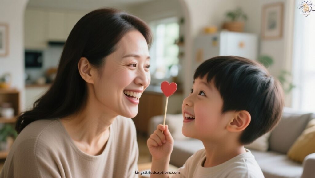 Witty and Lighthearted Mother-Son Captions